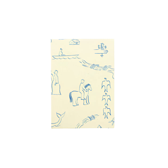 Couverture pour carnet Mini note - History Ivory par Palmehuset