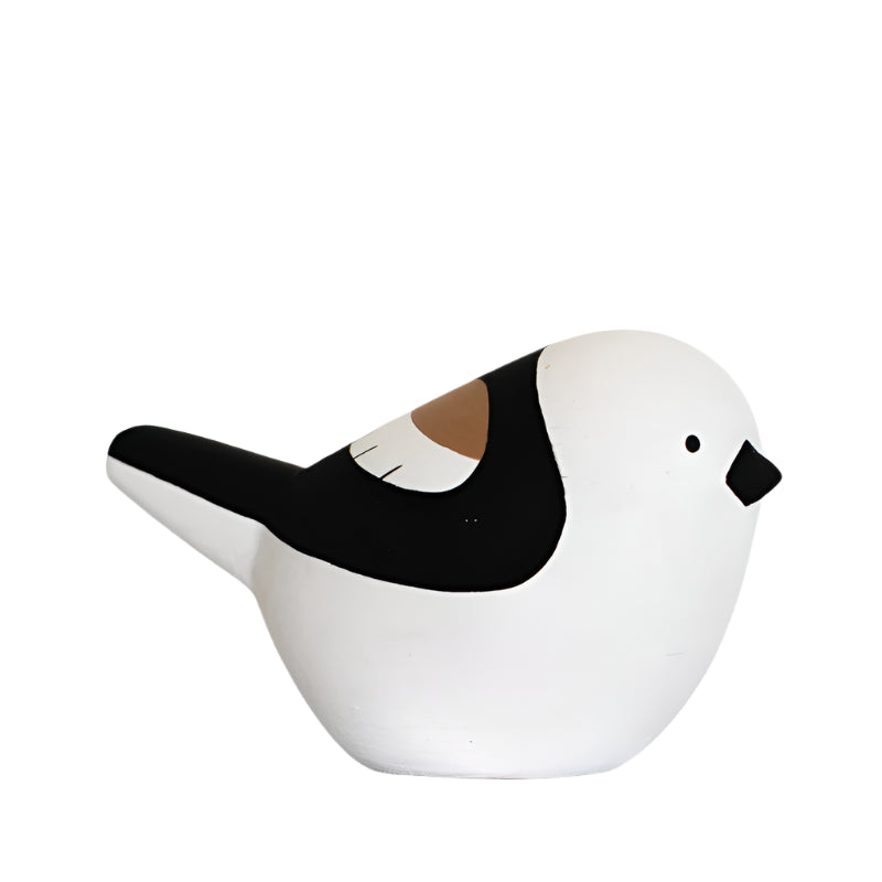 Figurine en bois  - Mésange à longue queue