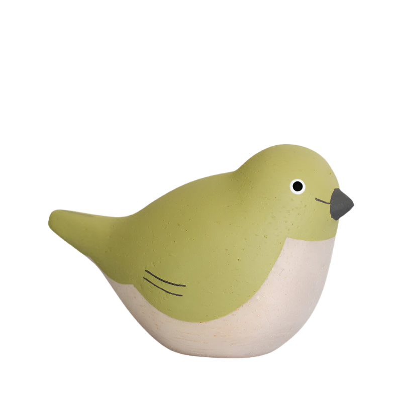 Figurine en bois - Oiseau aux yeux blancs du Japon
