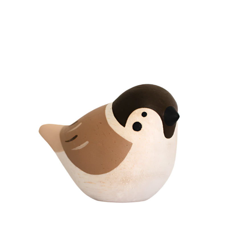 Figurine en bois  - Moineau