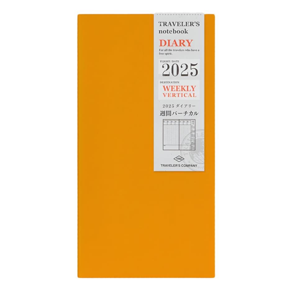 Agenda 2025 Hebdomadaire Verticale - Taille Standard - TRAVELER’S NOTEBOOK REFILLS
