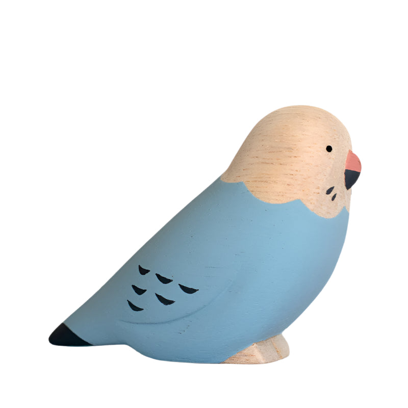 Figurine en bois  - Perruche ondulée