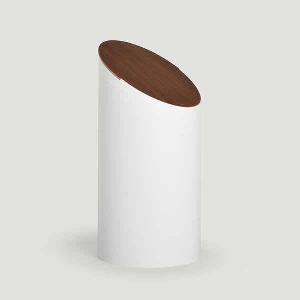 Couvercle en noyer pour corbeille ’SWING BIN’ - M - CORBEILLE À PAPIER