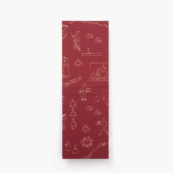 Couverture pour carnet Mini note - History burgundy par Palmehuset - ACCESSOIRES DE BUREAU