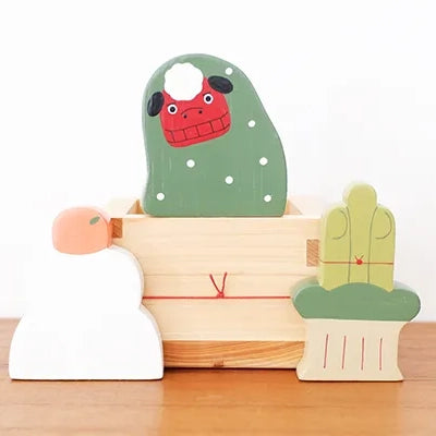 Wooden Figurine – Kagami Mochi – New Year Collection