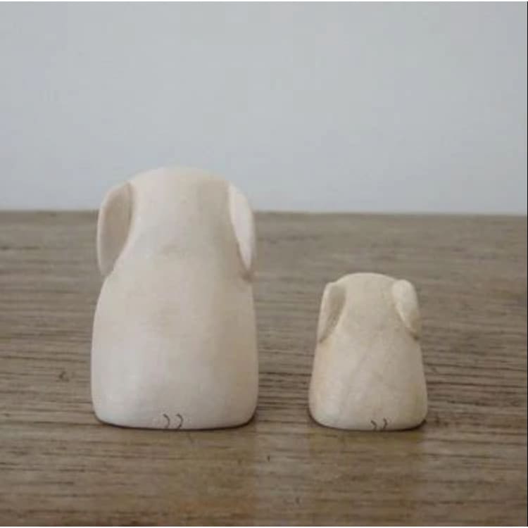 Figurine en bois Oyako - Eléphanteau - Wodden Animal