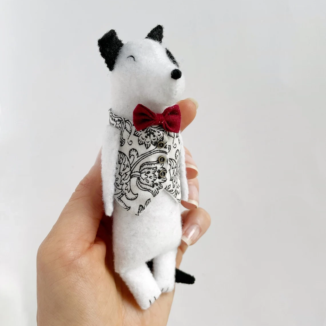 Stuffed Animal - White Dog