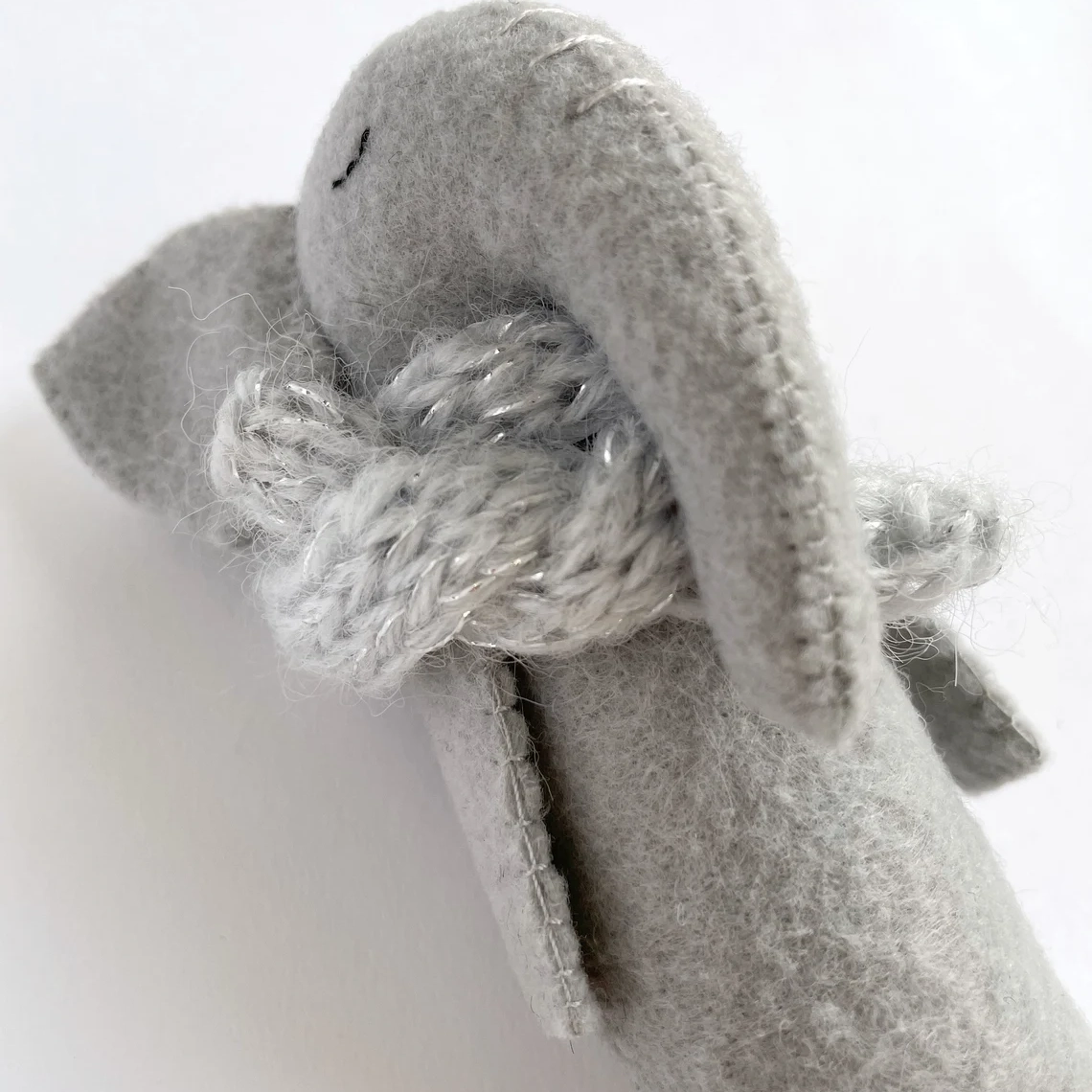 Plush - Elephant with gray scarf