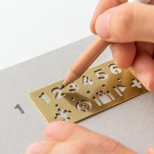 Marque Page à Pochoirs - Chiffres - ACCESSOIRES DE BUREAU