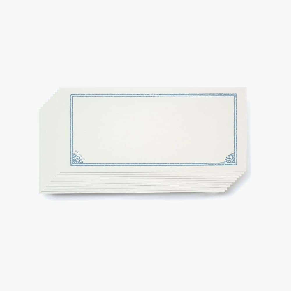 Papier de correspondance bordure bleu gris - ACCESSOIRES DE BUREAU