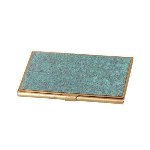 Porte Cartes de Visite en Laiton Corrodé - Hanmon Rokushou - ACCESSOIRES DE BUREAU