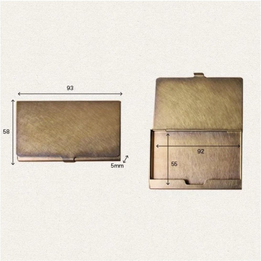 Porte Cartes de Visite - Laiton oxydé - CARDCASE