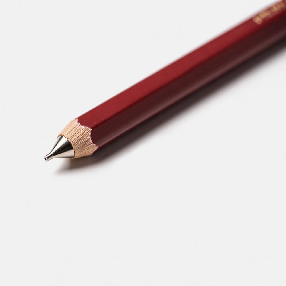 Porte Mine en Bois - Rouge foncé - Pencil