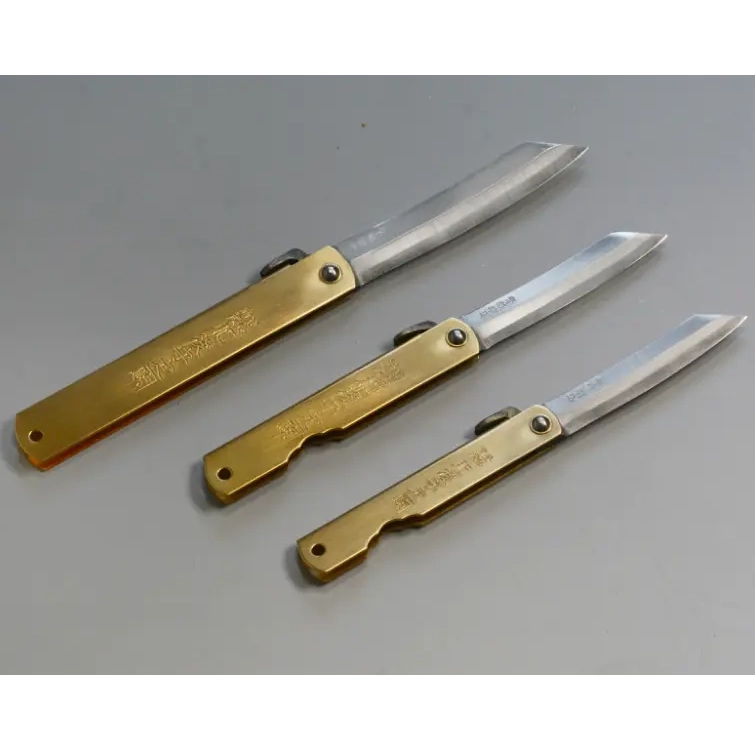 Folding knife - Brass finish - LL