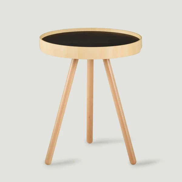 Table basse avec plateau ’BY TRAY TABLE’ - Noir - MEUBLES