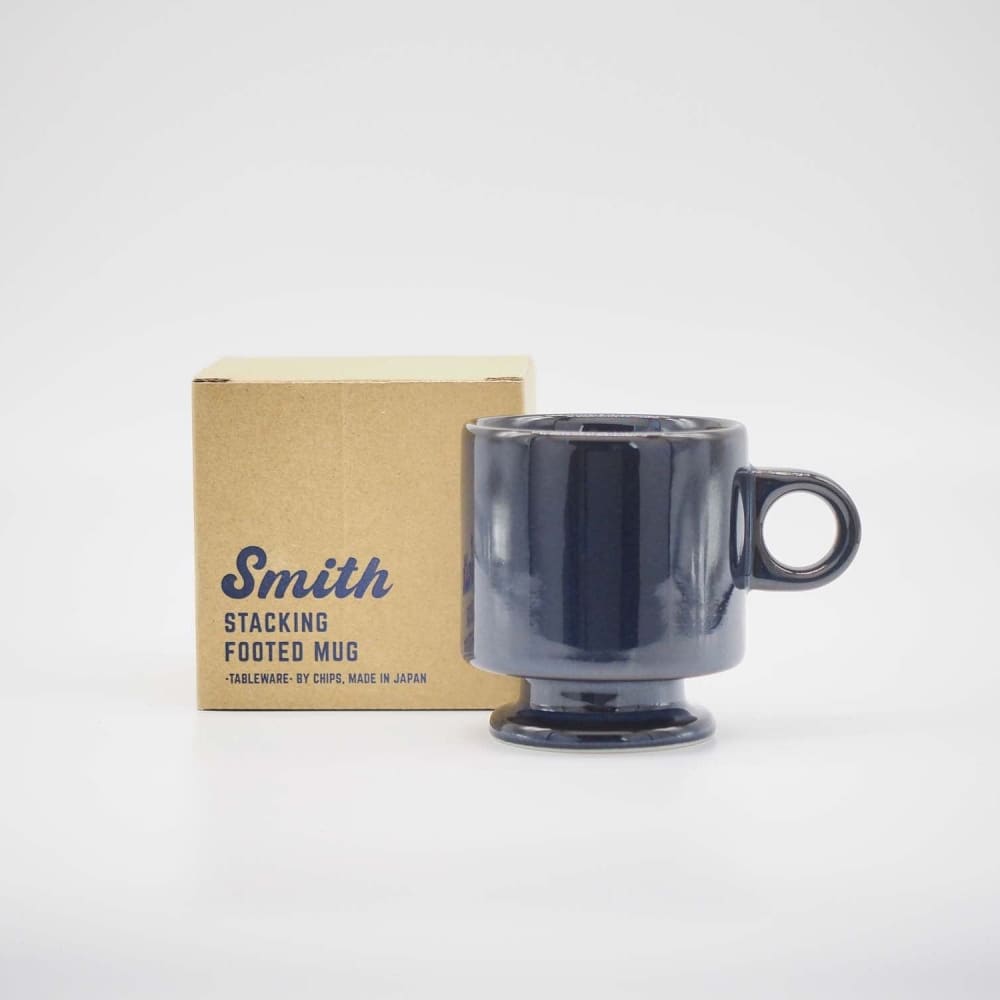 Tasse à pied empilable - Smith - Bleu - VAISSELLE
